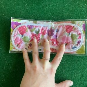 Floral sleep face mask